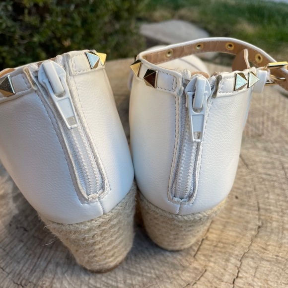 Beautiful white Esprit Espadrille Wedge, size 8.5 - Picture 3 of 4